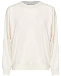 Brunello Cucinelli - Monili-Trimmed Cashmere Sweater - Lyst
