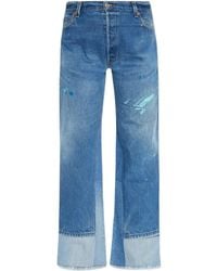 RE/DONE - Vaqueros Con Motivo De Salpicadura De Pintura - Lyst