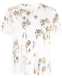 Cynthia Rowley - T-Shirt mit Blumen-Print - Lyst