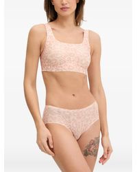Chantelle - Softstretch Power Leopard-Print Wireless Bra - Lyst