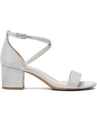 Michael Kors - 57Mm Serena Flex Crossover-Strap Heeled Sandals - Lyst