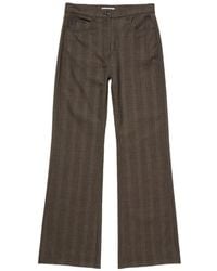 Acne Studios - Wollen Geruite Pantalon - Lyst