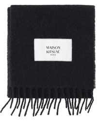 Maison Kitsuné - Fringed Alpaca-Blend Scarf - Lyst