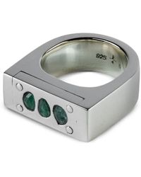 Parts Of 4 - Bague Plate Sertie D'Émeraude - Lyst