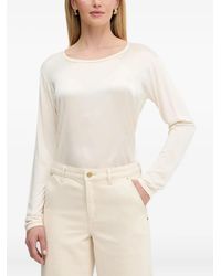 BOSS - Long-Sleeved Round-Neck T-Shirt - Lyst