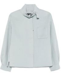 Luisa Cerano - Shirtjack Met Hoge Hals En Zak - Lyst