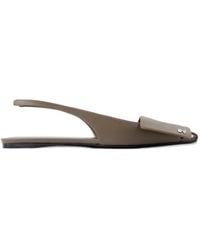 Courreges - Fold Square Toe Sandals - Lyst