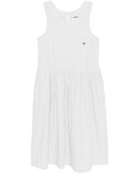 Chocoolate - Striped Midi Dress - Lyst