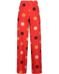 Aspesi - Polka Dot-Print Trousers - Lyst