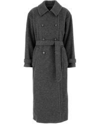 A.P.C. - Abrigo con doble botonadura - Lyst