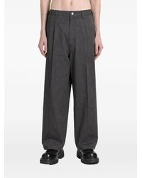 Comme des Garçons - Pantalon Droit À Design Plissé - Lyst