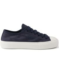 Prada - Logo Canvas Sneaker - Lyst