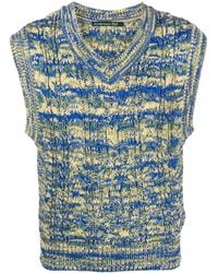 ANDERSSON BELL - Abstract-Knit V-Neck Vest - Lyst
