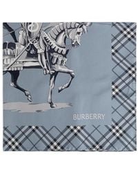 Burberry - Archive Knight Silk Scarf - Lyst