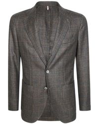 Santaniello - Prince Of Wales Check Blazer - Lyst