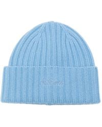 MC2 Saint Barth - Wengen Cashmere Ribbed Embroidered Hat - Lyst