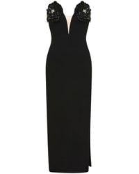 Rachel Gilbert - Bowie Floral-Appliqué Midi Dress - Lyst