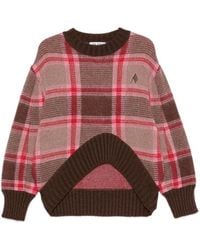 The Attico - Check-Pattern Sweater - Lyst
