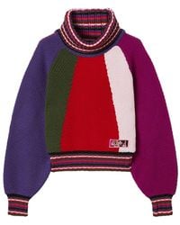 PUCCI - Colour-Block Roll-Neck Sweater - Lyst