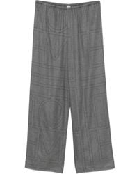 TOTEME - Monogram Flannel Trousers - Lyst
