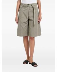 Brunello Cucinelli - Pantalones Cortos Con Cinturón - Lyst