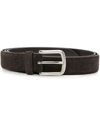 N°21 - Suede-Finish Buckle-Fastening Belt - Lyst