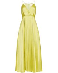 Cinq À Sept - V-Neck Pleated Dress - Lyst