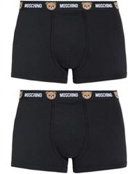 Moschino - Logo Teddy-Detail Cotton Boxers (Pack Of Two) - Lyst