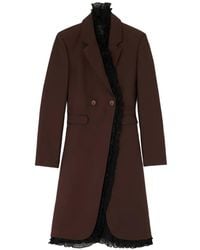 Ganni - Lange Wollen Blazer - Lyst