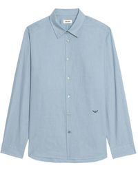 Zadig & Voltaire - Sid Overhemd Met Geborduurd Logo - Lyst
