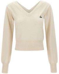 Vivienne Westwood - Beatrice V-Neck Sweater - Lyst