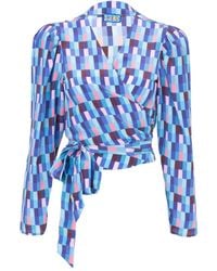 LHD - Blusa Odalys con motivo geométrico - Lyst