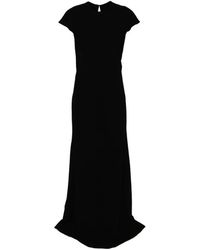 Jil Sander - Crew Neck Short-Sleeve Maxi Dress - Lyst