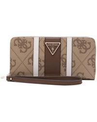 Guess - Portemonnaie Mit Monogrammmuster - Lyst