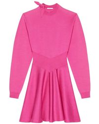 Givenchy - Bow-Detail Flared Mini Dress - Lyst