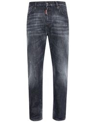 DSquared² - Relaxed Fit Faded Denim Jeans - Lyst