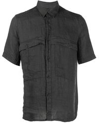 Transit - Short-sleeve Linen Shirt - Lyst