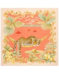 Ferragamo - Jungle-Print Silk Foulard - Lyst