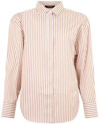 Moorer - Striped Long-Sleeve Shirt - Lyst