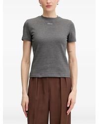 La Mania - Ann Logo-Print Short-Sleeve T-Shirt - Lyst