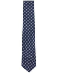 Corneliani - Houndstooth-Pattern Silk Tie - Lyst