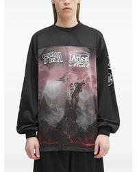 Aries - グラフィックロングtシャツ - Lyst