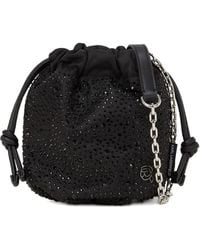 KARL LAGERFELD - Small Ikon Rhinestone Bucket Bag - Lyst