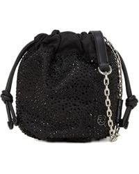 Karl Lagerfeld - Borsa A Secchiello Ikon Piccola Con Strass - Lyst