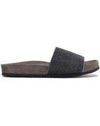 Brunello Cucinelli - Sandals Slides Jewelry With Decoration - Lyst