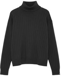 Eleventy - Pull Côtelé À Col Roulé - Lyst