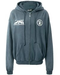 HELLSTAR - Logo-Print Zip-Up Hoodie - Lyst