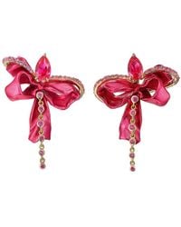 Anabela Chan - 18Kt Vermeil Cupid's Bow Ruby And Sapphire Earrings - Lyst