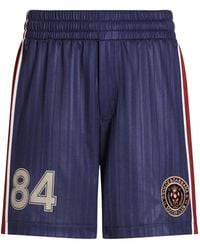 Dolce & Gabbana - Striped Jersey Bermuda Shorts - Lyst