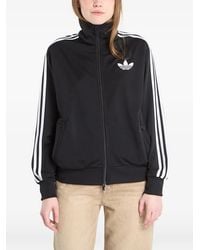 adidas - Three-Stripe Zip-Up Sweatshirt - Lyst